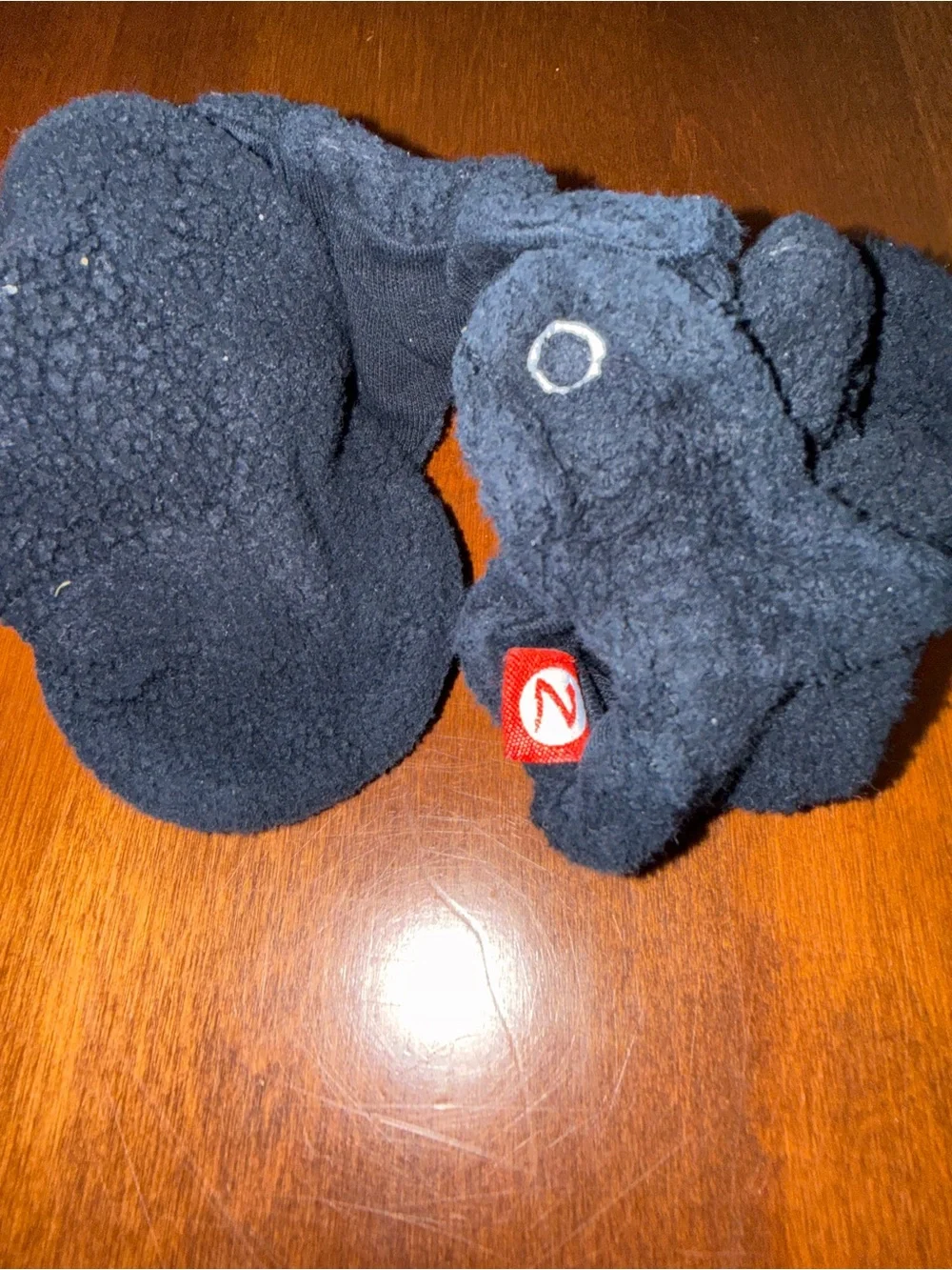 Zutano Kids Black Fleece Mittens